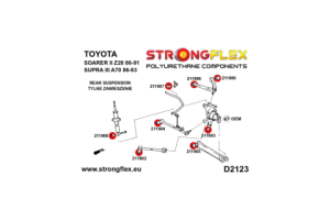 216238A: Rear suspension bush kit SPORT