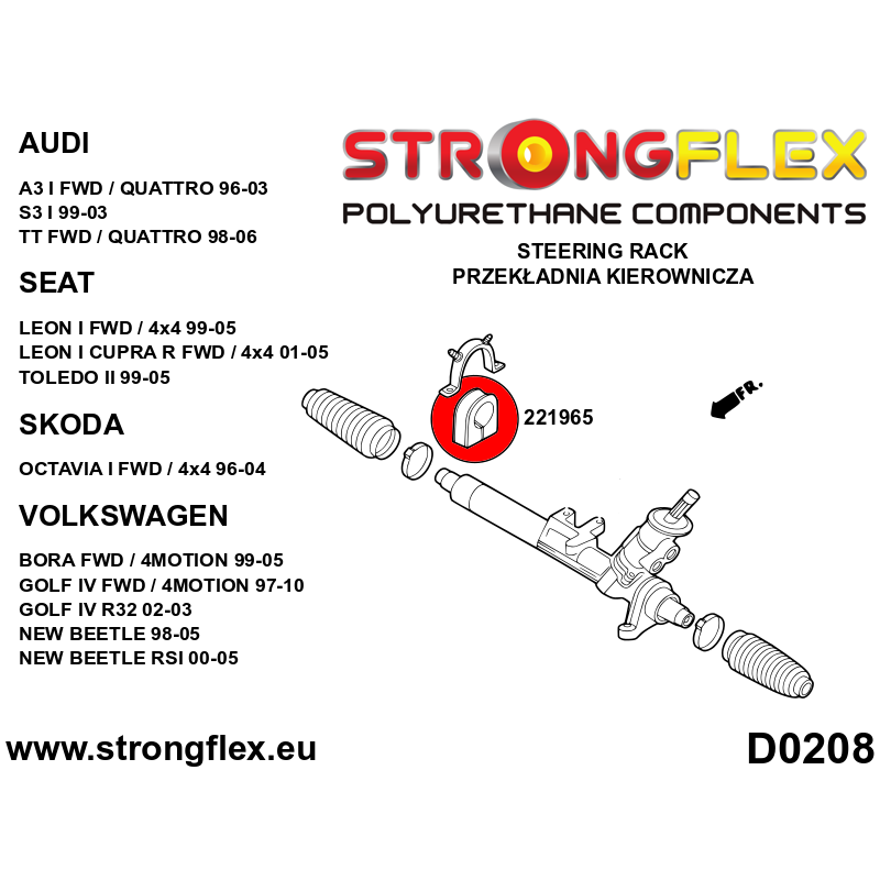 226121A: Full suspension bush kit SPORT