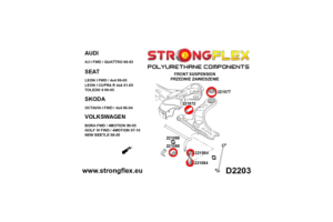 226121A: Full suspension bush kit SPORT
