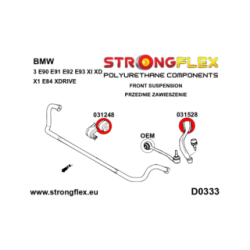 036216B: Full suspension polyurethane bush kit