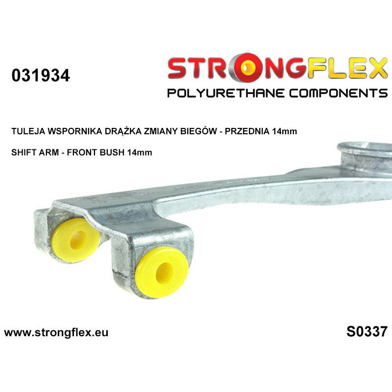 031934A: Shift arm - front bush (oval) 14mm SPORT