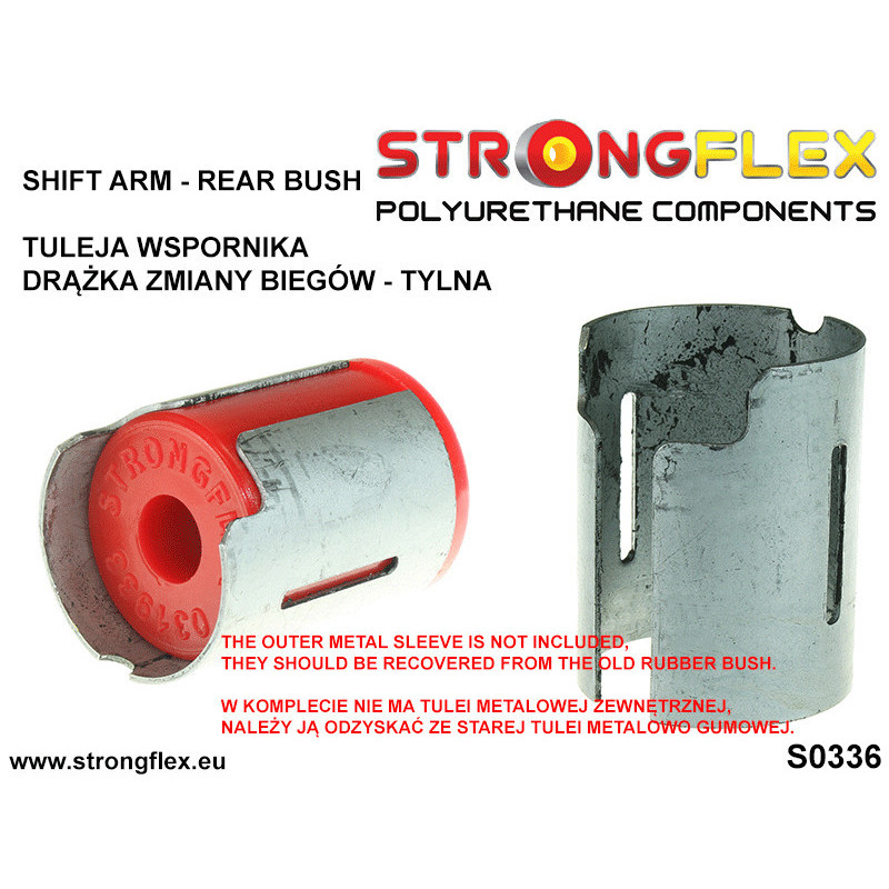 031933A: Shift arm - rear bush SPORT