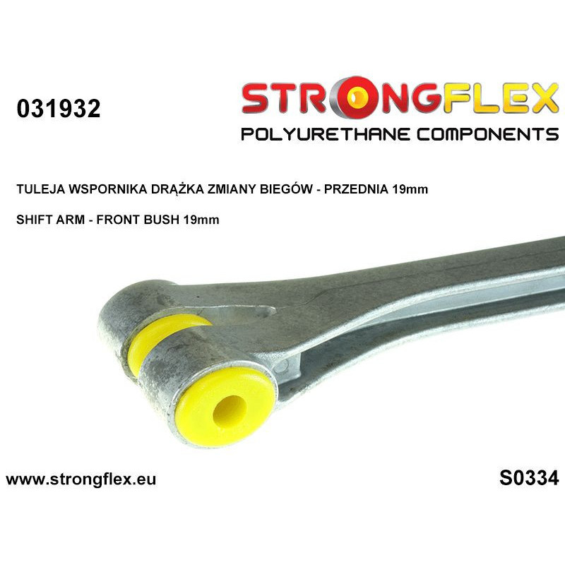 031932A: Shift arm - front bush (oval) 19mm SPORT
