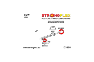 031931A: Shift arm - front bush (round) SPORT