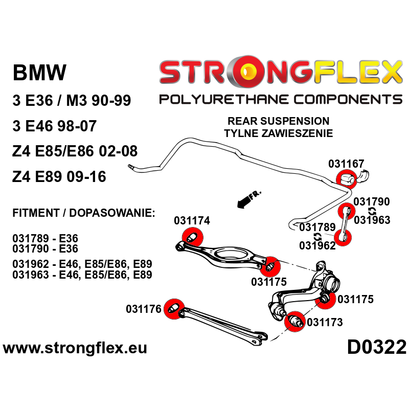 031963B: Rear anti roll bar link to arm bush