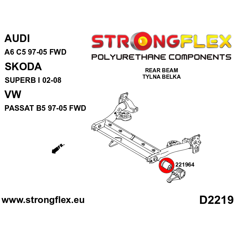 221964B: Rear beam bush