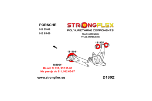 181905A: Rear arm - inner bush SPORT