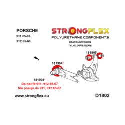 181904A: Rear arm - outer bush SPORT