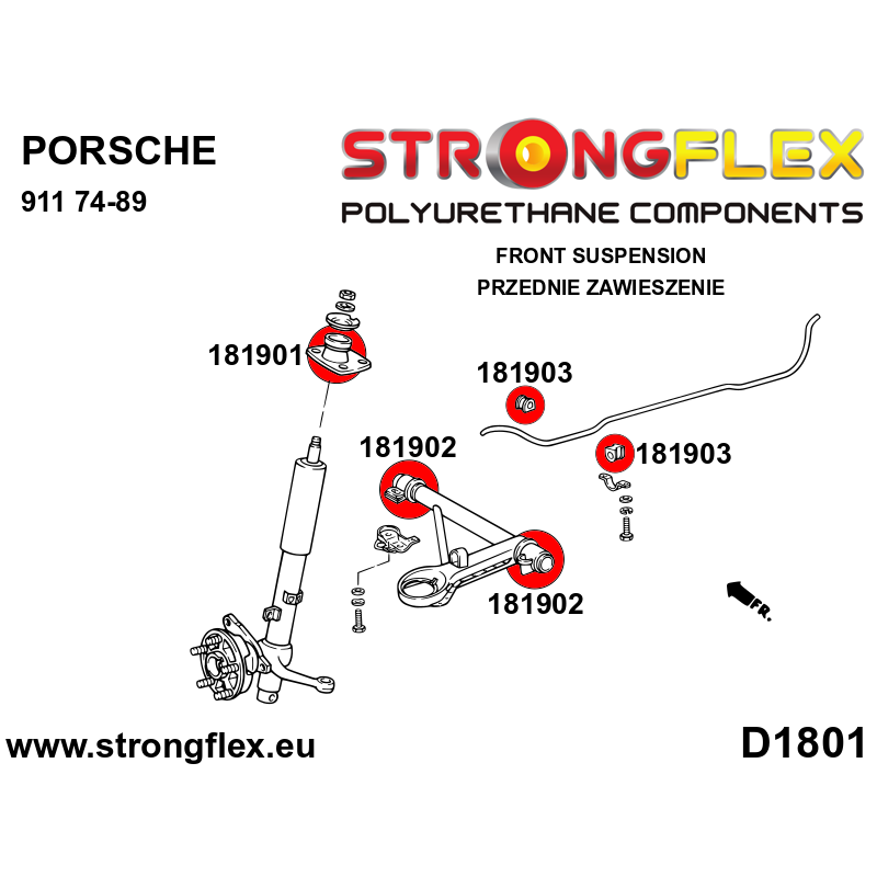 181902A: Front lower arm bush SPORT