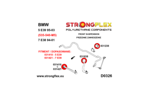 036233A: Full suspension bush kit E39 Sedan SPORT