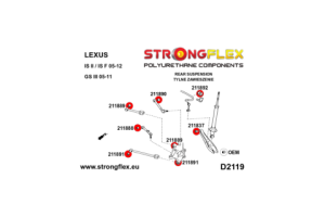 211837A: Rear track control arm Inner bush SPORT