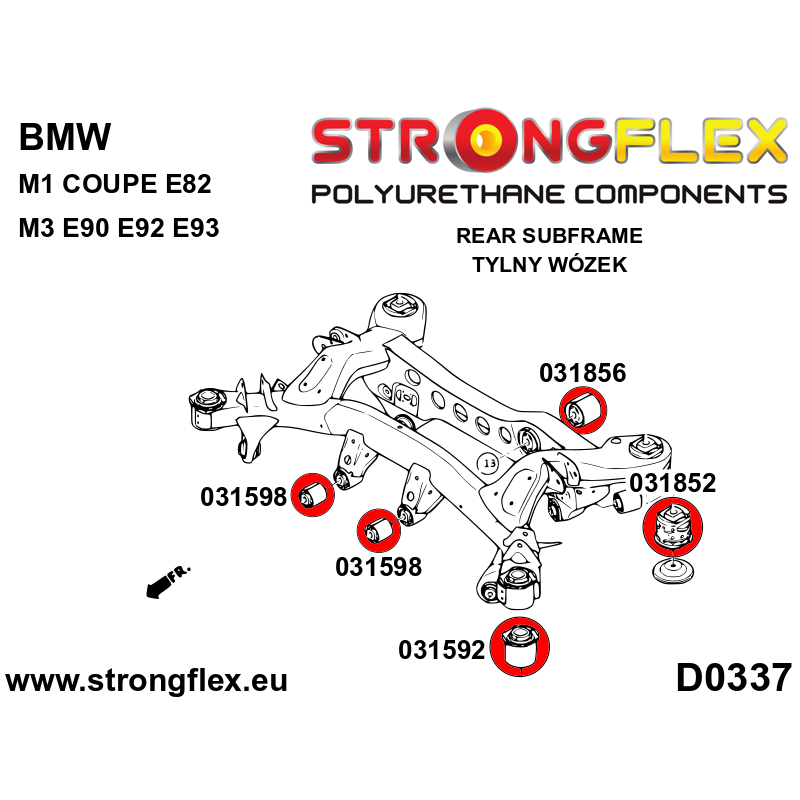 031856A: Rear diff rear mounting bush SPORT