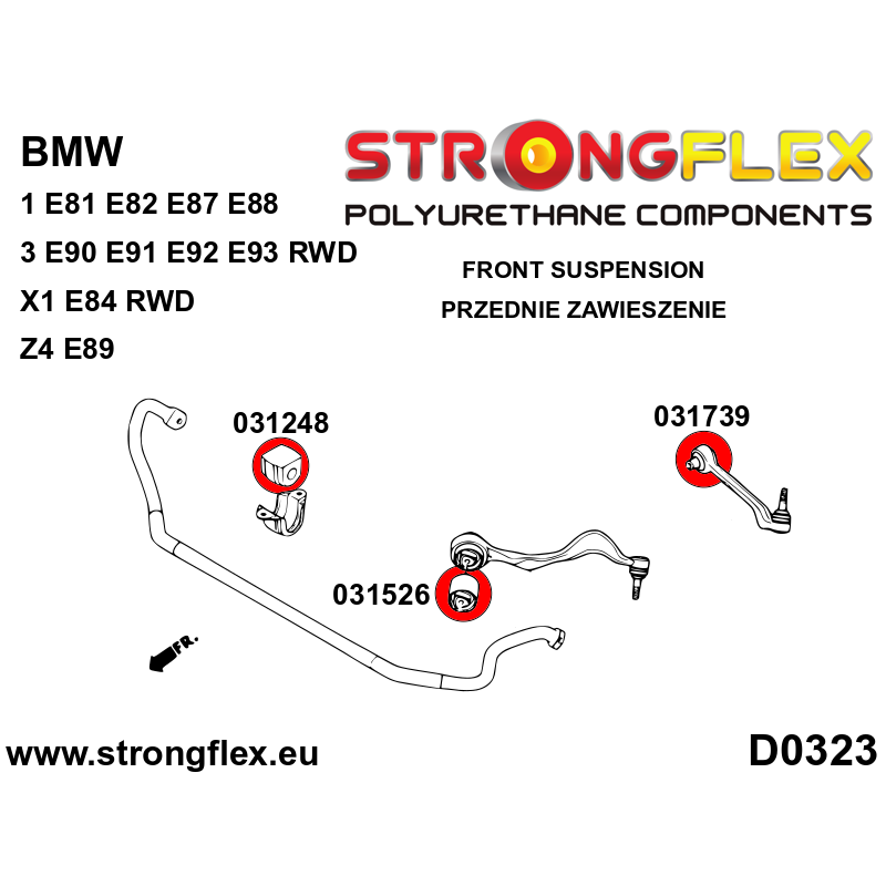 036215B: Full suspension bush kit