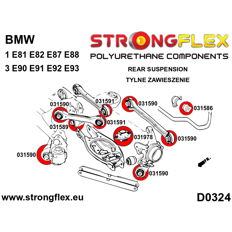 036215B: Full suspension bush kit