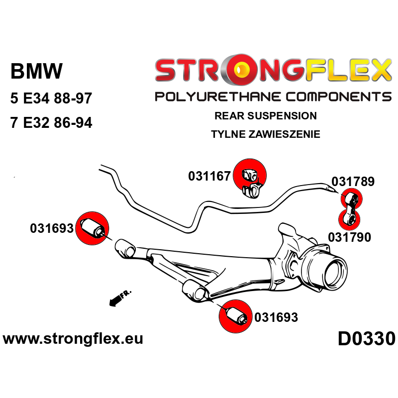 031789B: Rear anti roll bar link to anti roll bar bush