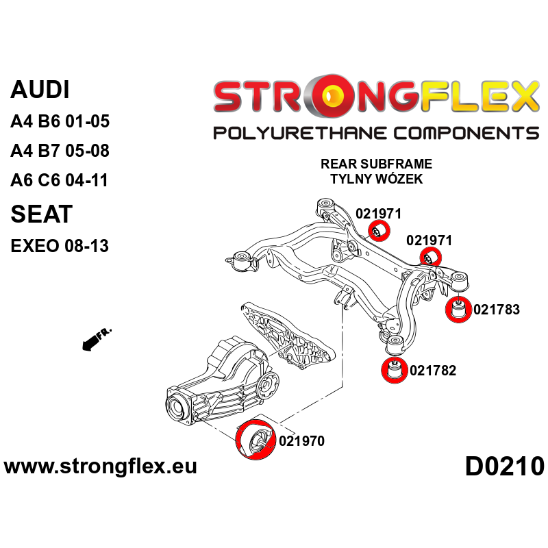 021783A: Rear subframe - rear bush SPORT