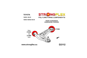 211686A: Front wishbone - rear bush SPORT