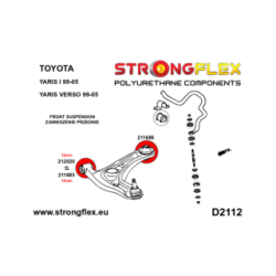 211685A: Front wishbone - front bush 14mm SPORT