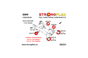 036191B: Rear beam mounting bush kit E39 Touring