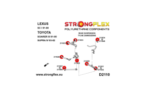 216180B: Front and rear suspension bush kit