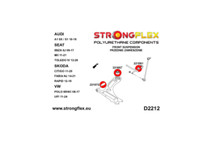 226160B: Front suspension bush kit