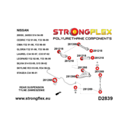 286115B: Rear suspension bush kit