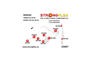 286101A: Full suspension bush kit SPORT