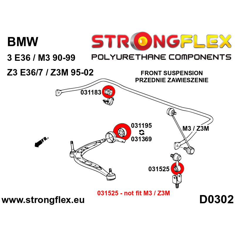 036108B: Full suspension bush kit