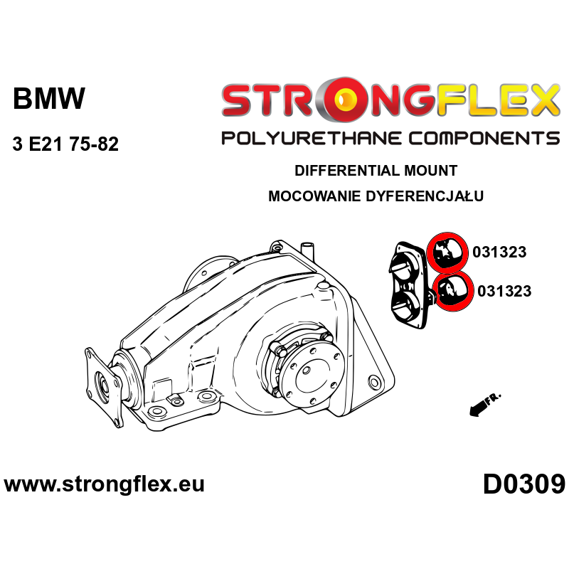 036098B: Full suspension polyurethane bush kit