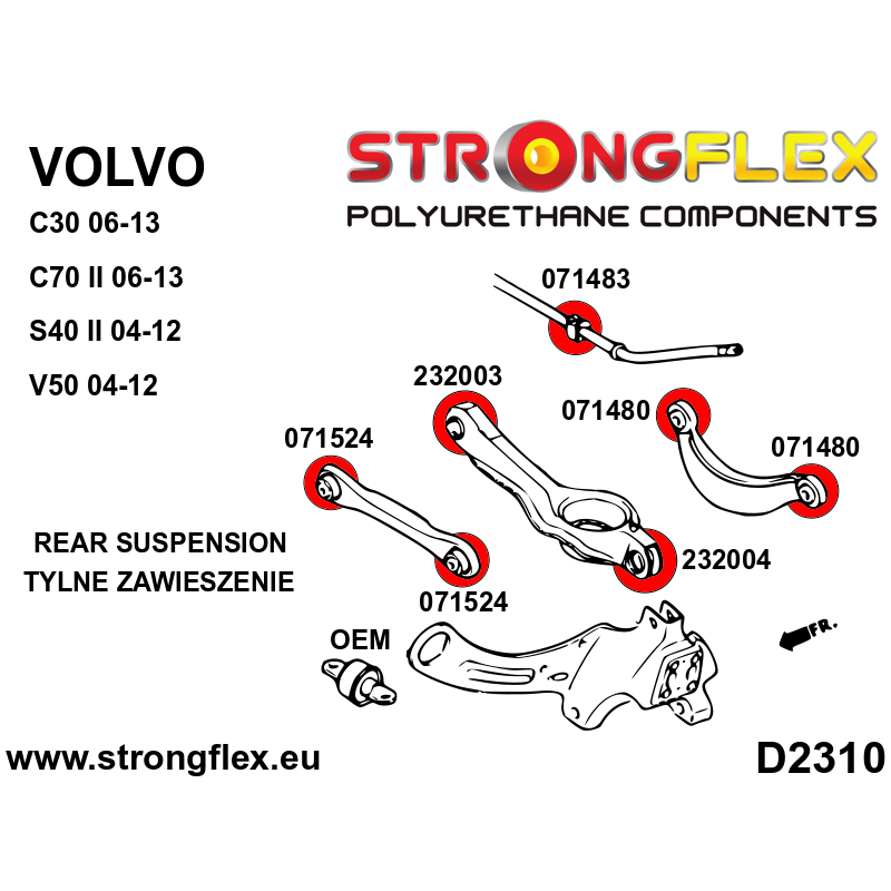 071480B: Rear arm upper bush