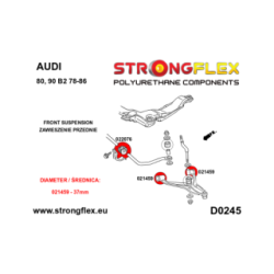 021459A: Front wishbone and rear wishbone bush SPORT