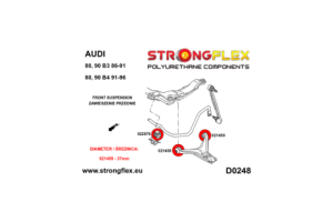 021459A: Front wishbone and rear wishbone bush SPORT