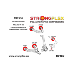 211452A: Front anti roll bar end link bush SPORT