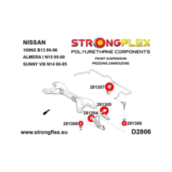 281306A: Anti roll bar link bush SPORT