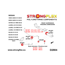 281265B: Front anti roll bar link bush