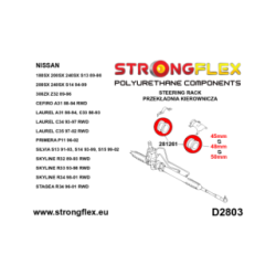281261A: Steering rack mount bush SPORT