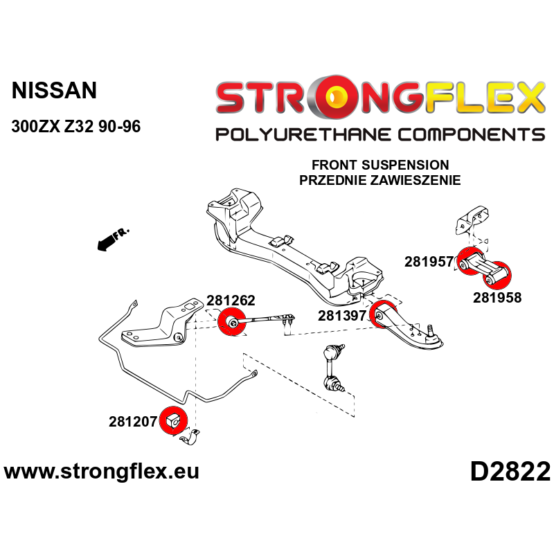 281207B: Front anti roll bar bush