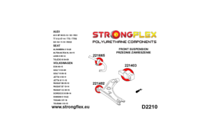 221403B: Front wishbone rear bush