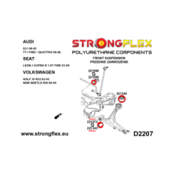 221344A: Front wishbone - rear bush SPORT