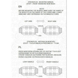 221077B: Front wishbone - rear bush