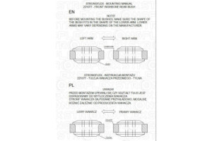 221077B: Front wishbone - rear bush