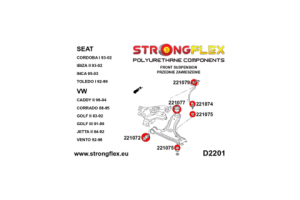 221072A: Front wishbone - front bush 30mm SPORT