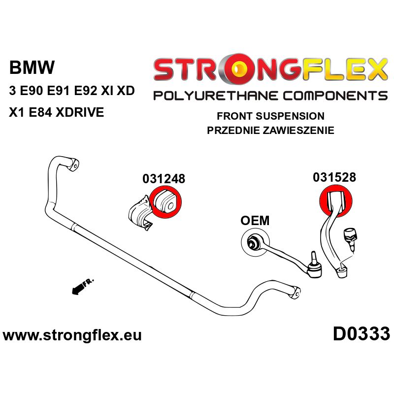 031248B: Front anti roll bar bush