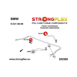 031183A: Front anti roll bar bush SPORT