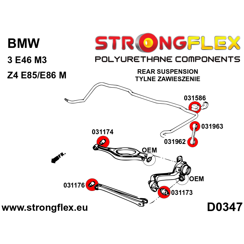 031174B: Rear control arm upper inner