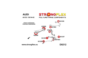 021257A: Front lower wishbone outer bush - length 50mm SPORT