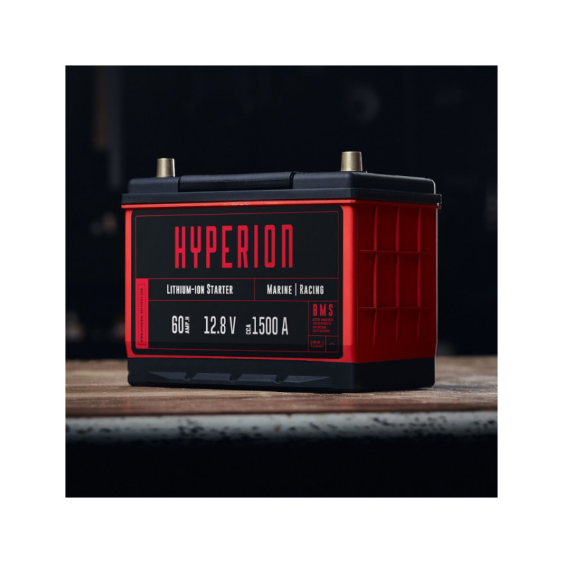 Batterie Lithium Atomique Batteries Hyperion 60 Lithium-ion LiFePO4 12V haute performance 60Ah