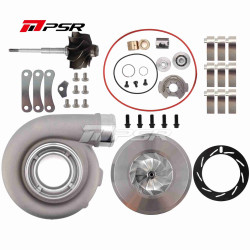 PULSAR 05-07 6.0 Powerstroke Turbo Compressor Drop In DIY Upgrade Kit - 7 in 1 Nitride Hardened(Compressor Cover + Backing Plate