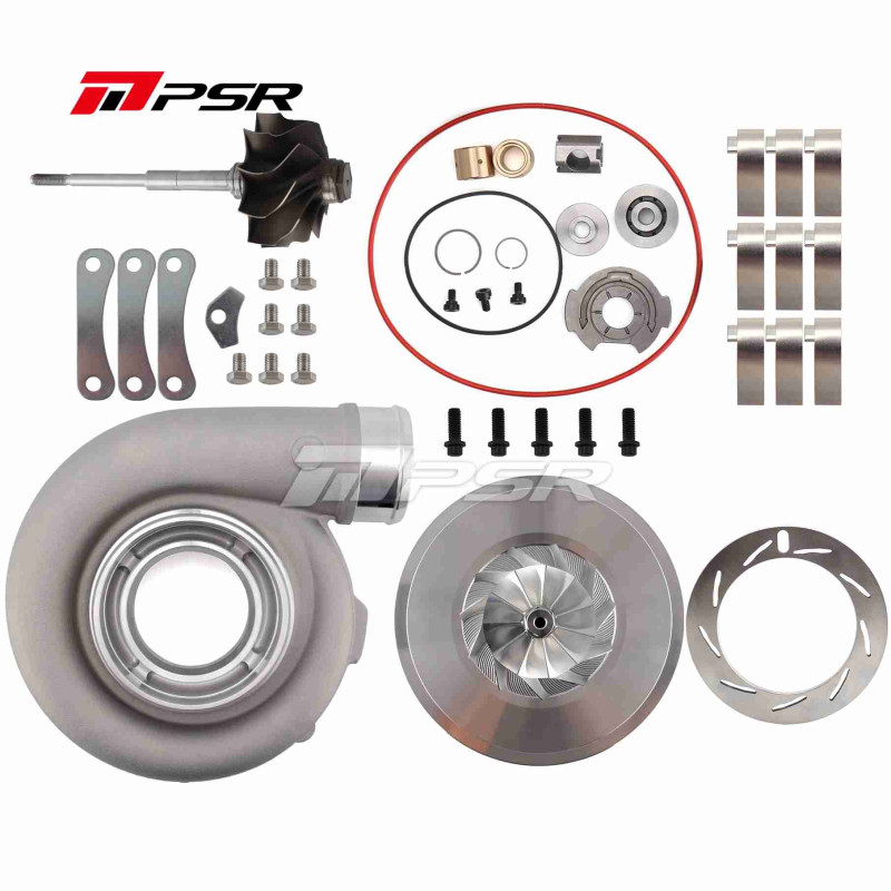 PULSAR 05-07 6.0 Powerstroke Turbo Compressor Drop In DIY Upgrade Kit - 7 in 1 STD(Compressor Cover + Backing Plate + Billet Com