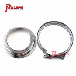 PULSAR 400 T6 Turbo 5 to 4" Stainless Steel Flange Clamp Kit - Flange & Clamp